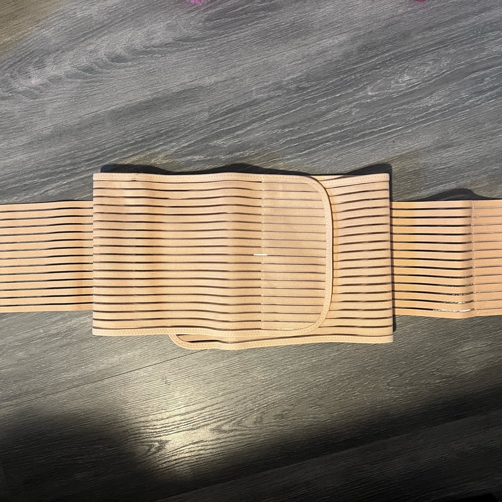 Beige Elastic Waist Cincher